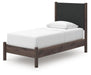 Cadmori Twin Upholstered Panel Platform Bed, Dresser and Mirror - alternate view 10
