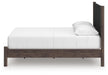 Cadmori Queen Upholstered Panel Platform Bed, Dresser and Mirror - alternate view 12
