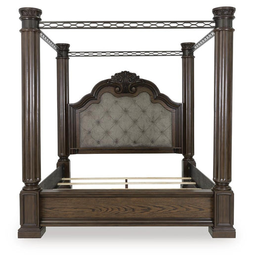Maylee Queen Canopy Bed, Dresser, Mirror and Nightstand - alternate view 2