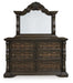 Maylee Queen Canopy Bed, Dresser, Mirror and Nightstand - alternate view 4