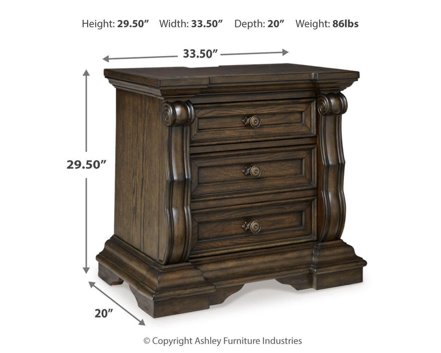 Maylee Queen Canopy Bed, Dresser, Mirror and Nightstand - alternate view 13