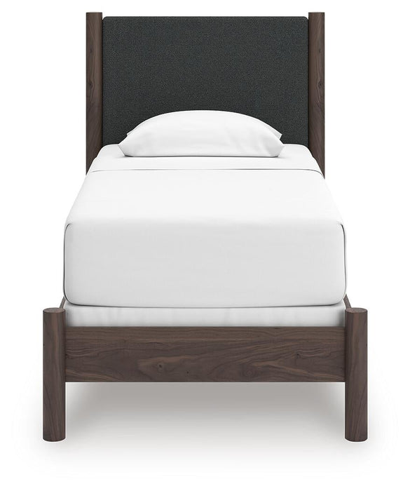 Cadmori Twin Upholstered Panel Bed, Dresser, Mirror and Nightstand - alternate view 7