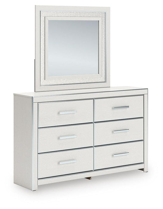 Birmonton Queen Upholstered Bed, Dresser and Mirror - alternate view 3