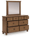 Chadworth King Poster Bed with Mirrored Dresser and Nightstand - alternate view 3