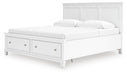 Fortman King Panel Storage Bed with Mirrored Dresser and Nightstand - alternate view 11