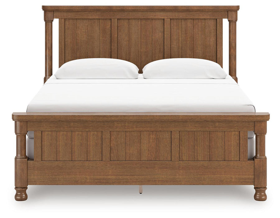 Chadworth King Poster Bed with Mirrored Dresser - alternate view 6