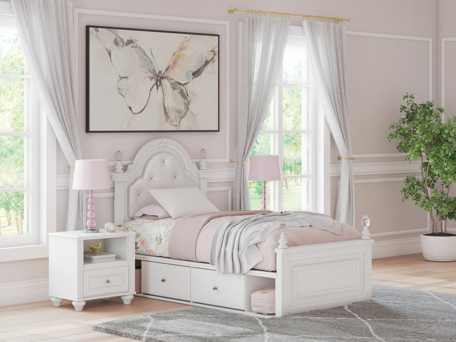 Maylilly Twin Upholstered Panel Storage Bed, Dresser, Mirror and Nightstand - alternate view 20