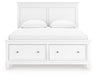 Fortman Queen Panel Storage Bed with Mirrored Dresser - alternate view 7