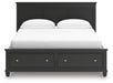 Lanolee California King Panel Storage Bed, Dresser and Mirror - alternate view 7