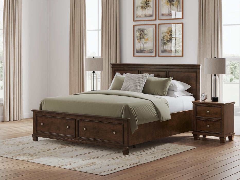 Danabrin California King Panel Storage Bed, Dresser and Mirror - alternate view 9