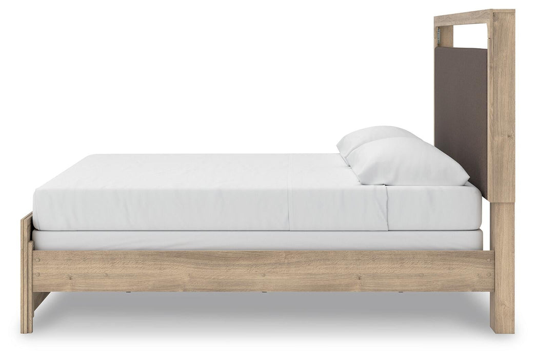 Hollymount King Upholstered Panel Bed, Dresser and Mirror - alternate view 13