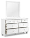 Fortman King Panel Storage Bed with Mirrored Dresser - alternate view 4
