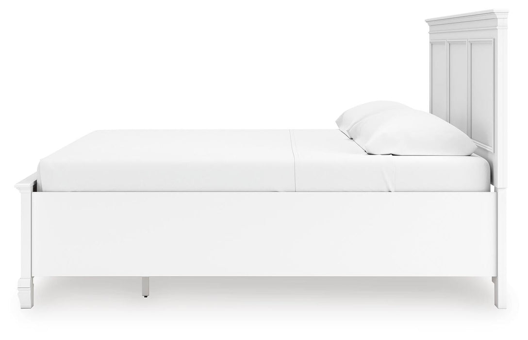 Fortman King Panel Storage Bed with Mirrored Dresser - alternate view 13