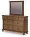 Chadworth California King Poster Bed with Mirrored Dresser and Nightstand - alternate view 6