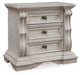 Andonhall California King Upholstered Panel Bed with Mirrored Dresser and Nightstand - alternate view 8