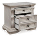 Andonhall California King Upholstered Panel Bed with Mirrored Dresser and Nightstand - alternate view 9