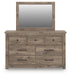 Keithland King Panel Bed with Mirrored Dresser and Nightstand - alternate view 2