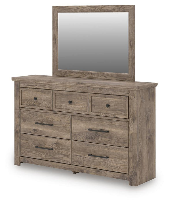 Keithland King Panel Bed with Mirrored Dresser and Nightstand - alternate view 6