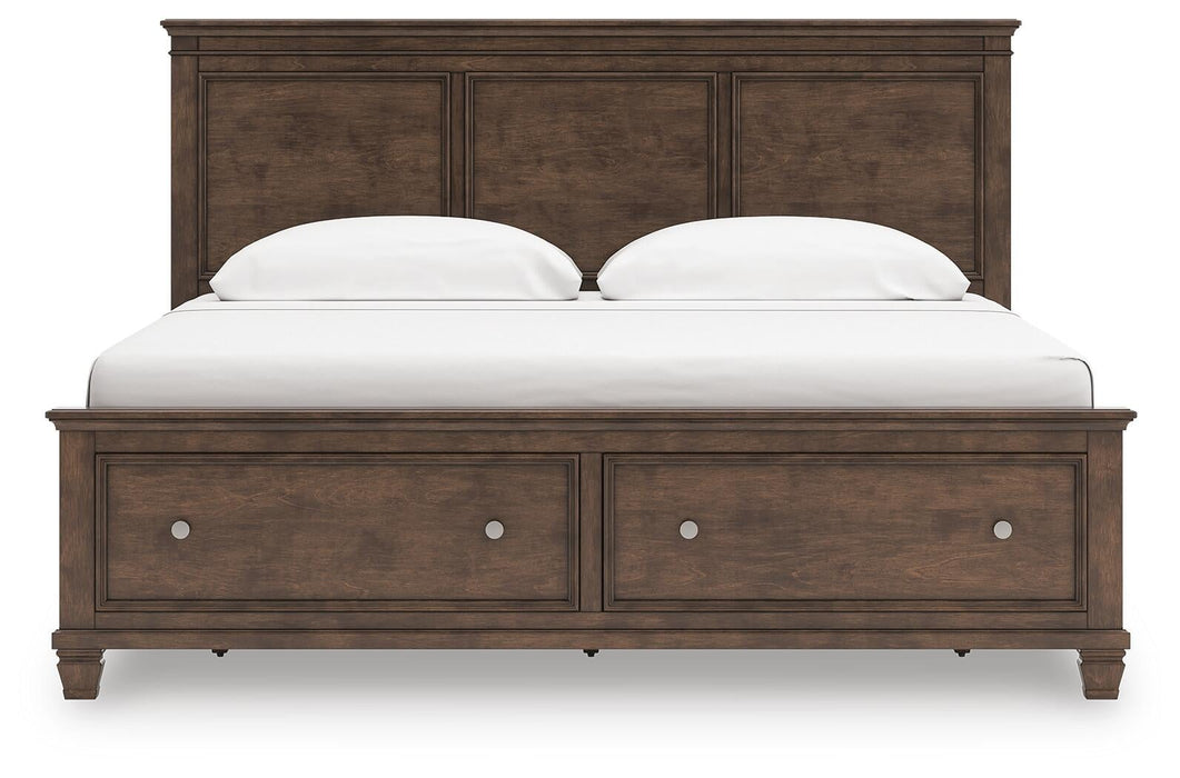 Danabrin King Panel Storage Bed, Dresser, Mirror and Nightstand - alternate view 7