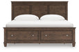Danabrin King Panel Storage Bed, Dresser, Mirror and Nightstand - alternate view 7