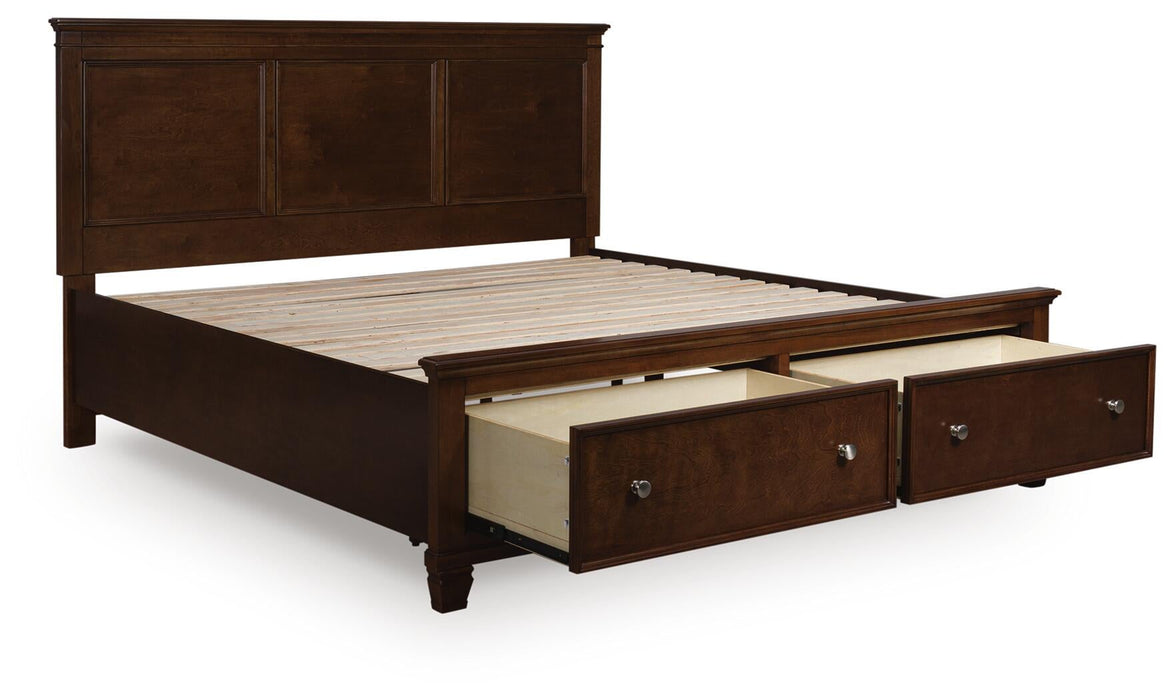 Danabrin King Panel Storage Bed, Dresser, Mirror and Nightstand - alternate view 9