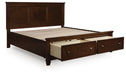 Danabrin King Panel Storage Bed, Dresser, Mirror and Nightstand - alternate view 9