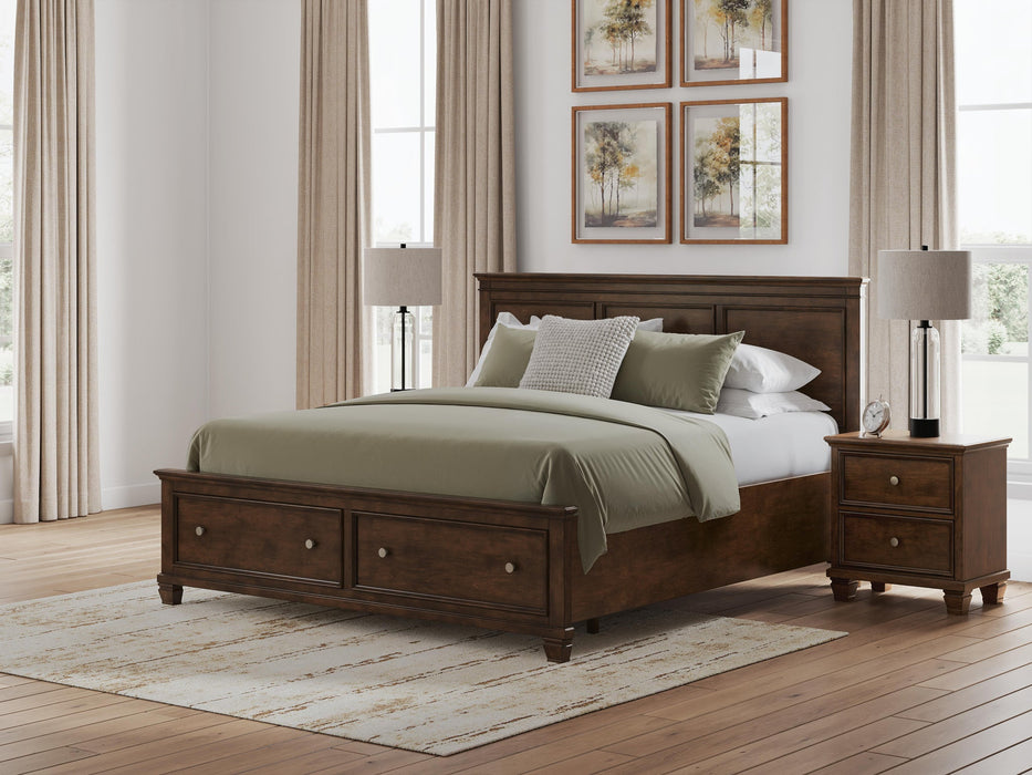 Danabrin King Panel Storage Bed, Dresser, Mirror and Nightstand - alternate view 17