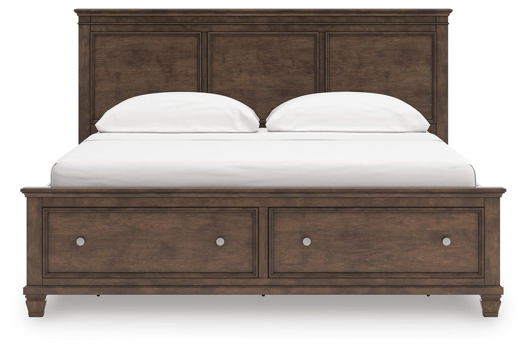 Danabrin California King Panel Storage Bed, Dresser, Mirror and Nightstand - alternate view 7