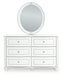 Maylilly Full Upholstered Panel Bed, Dresser and Mirror - alternate view 2