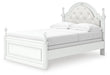 Maylilly Full Upholstered Panel Bed, Dresser and Mirror - alternate view 8