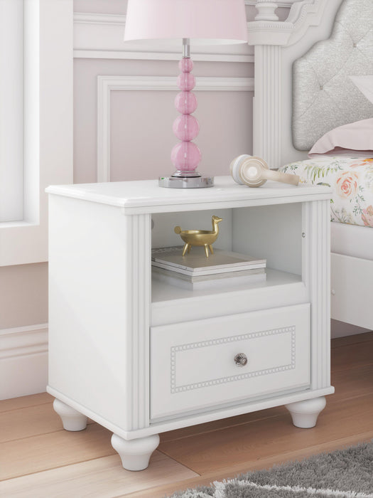 Maylilly Twin Upholstered Panel Bed, Dresser, Mirror and Nightstand - alternate view 23