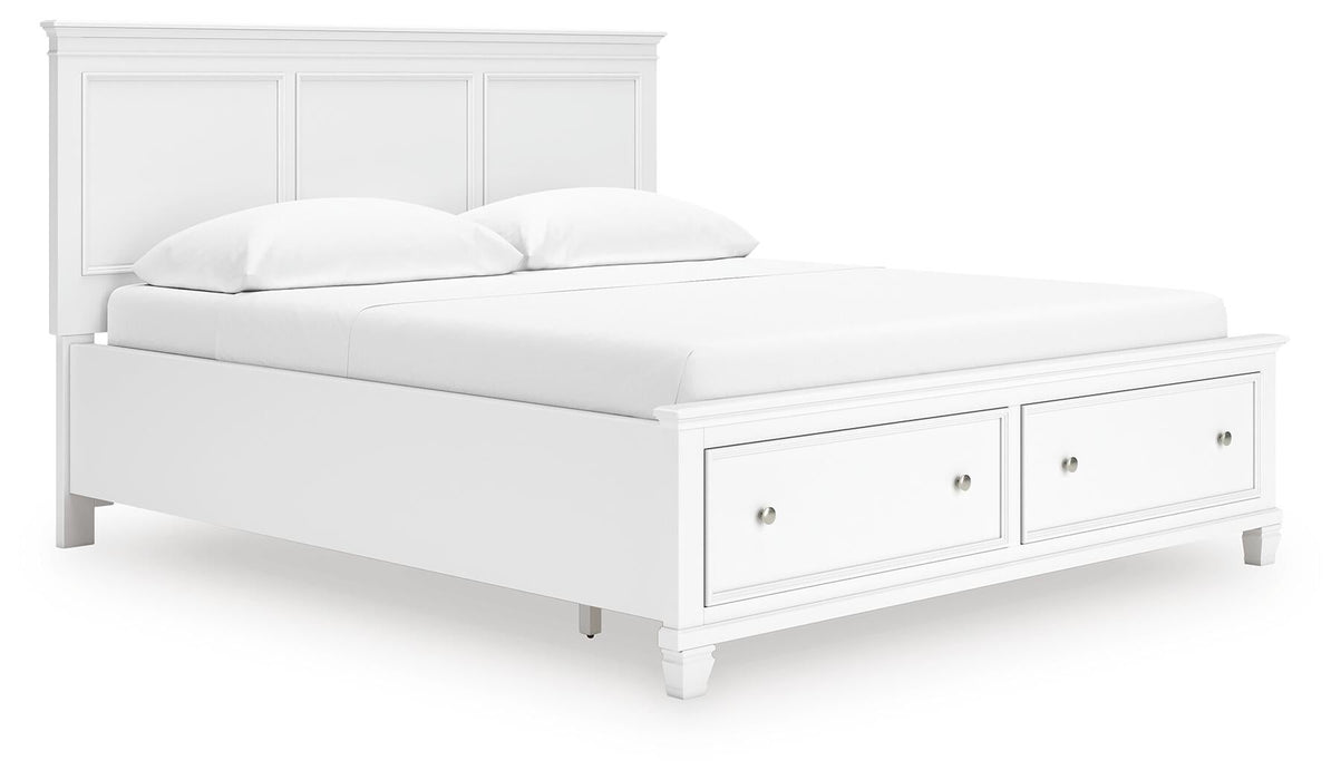Fortman California King Panel Storage Bed, Dresser, Mirror and Nightstand - alternate view 8
