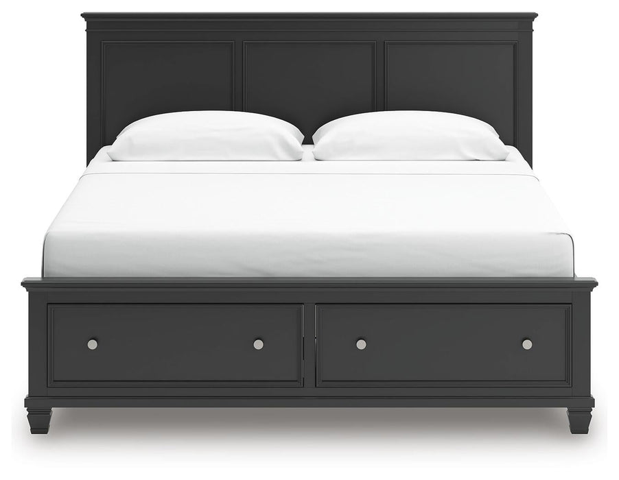 Lanolee King Panel Storage Bed, Dresser, Mirror and Nightstand - alternate view 7