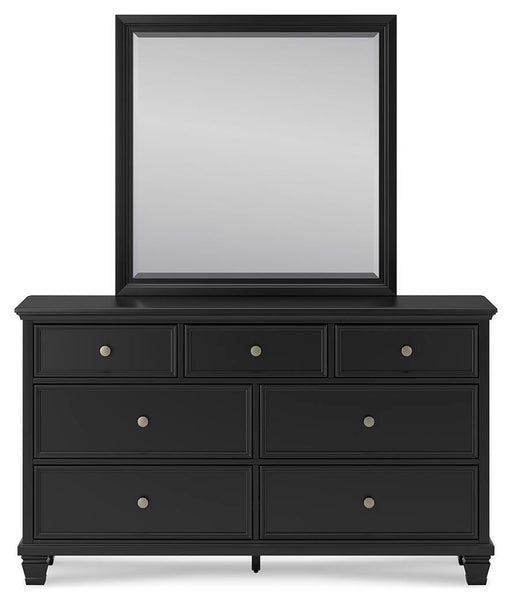 Lanolee King Panel Storage Bed, Dresser and Mirror - alternate view 2