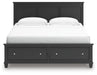 Lanolee King Panel Storage Bed, Dresser and Mirror - alternate view 7