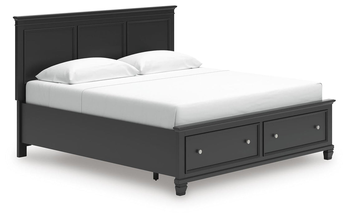 Lanolee King Panel Storage Bed, Dresser and Mirror - alternate view 8