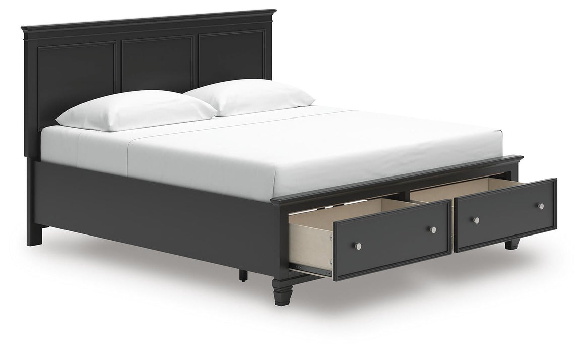 Lanolee King Panel Storage Bed, Dresser and Mirror - alternate view 9