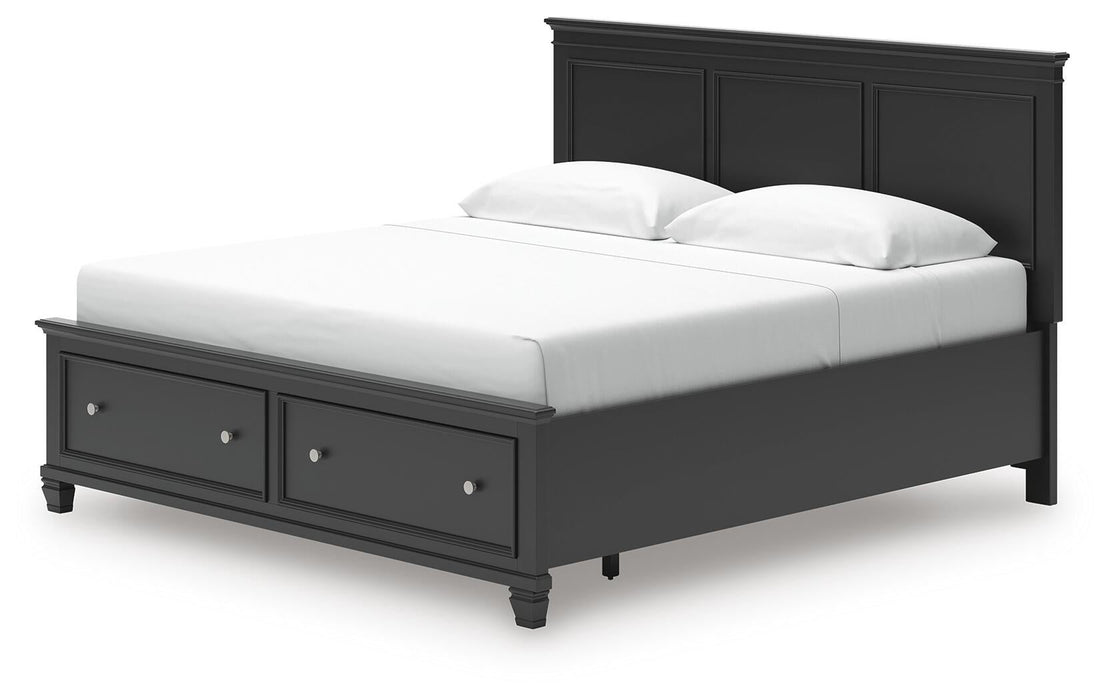Lanolee King Panel Storage Bed, Dresser and Mirror - alternate view 12