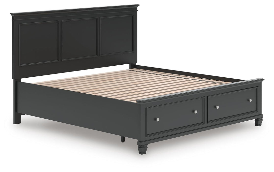 Lanolee King Panel Storage Bed, Dresser and Mirror - alternate view 10