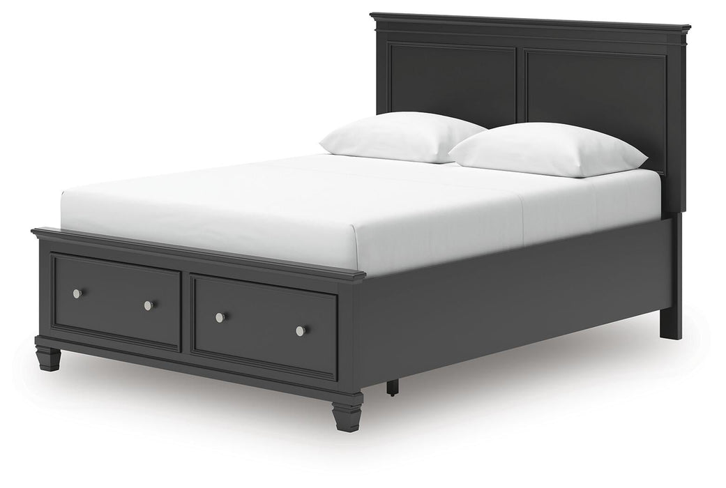 Lanolee Queen Panel Storage Bed, Dresser, Mirror and Nightstand - alternate view 12