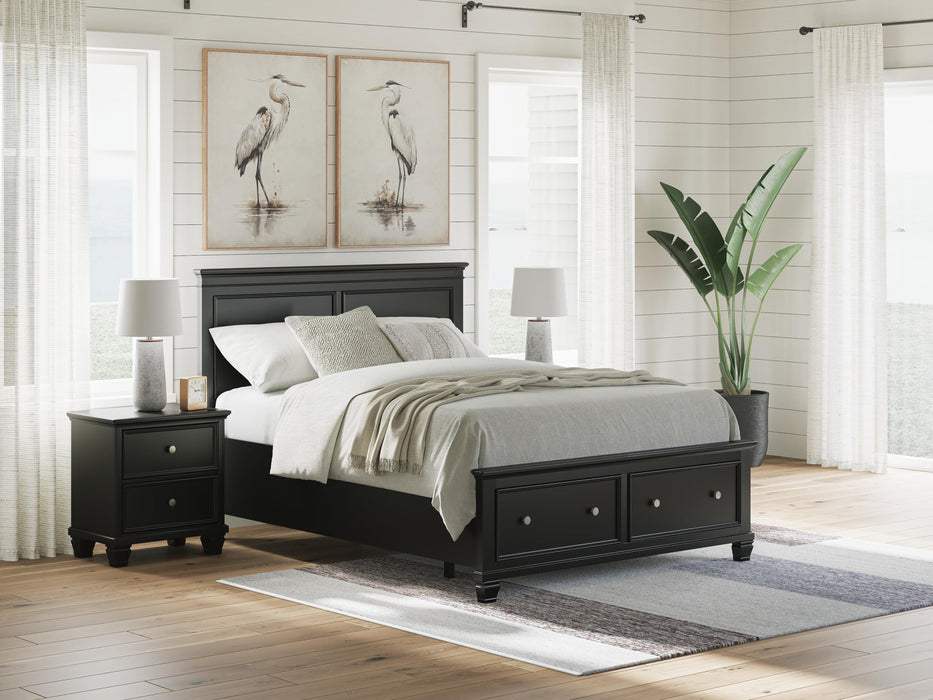Lanolee Queen Panel Storage Bed, Dresser, Mirror and Nightstand - alternate view 21