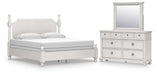Chadworth King Poster Bed, Dresser and Mirror