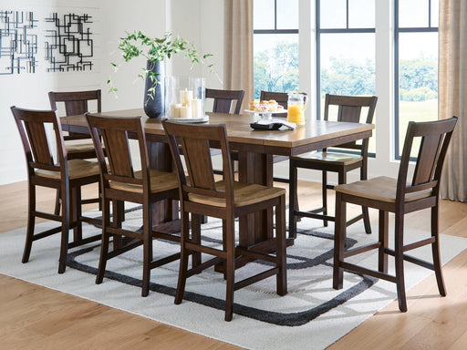 Anixburg Counter Height Dining Table and 8 Barstools - alternate view 2