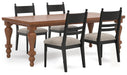 Chadworth Dining Table and 4 Chairs
