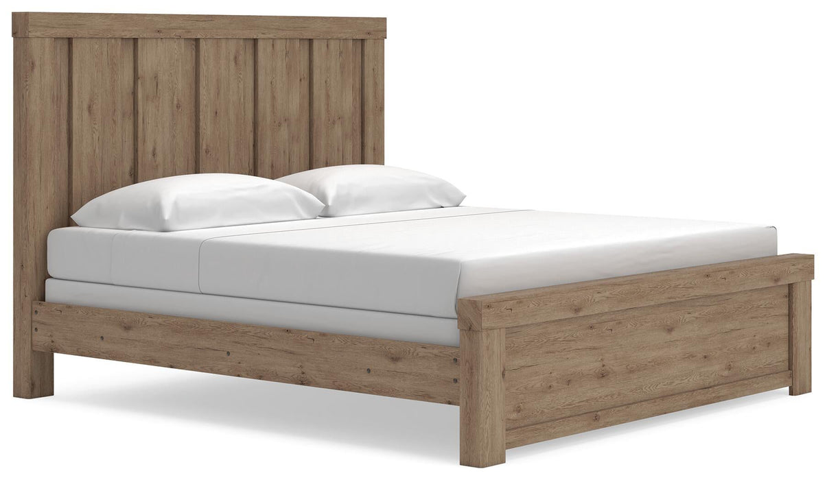 Garistyn King Panel Bed, Dresser and Mirror - alternate view 2