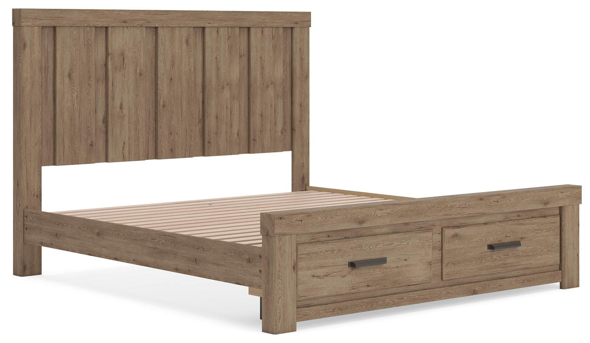 Garistyn King Panel Storage Bed, Dresser, Mirror, Chest and Nightstand - alternate view 6