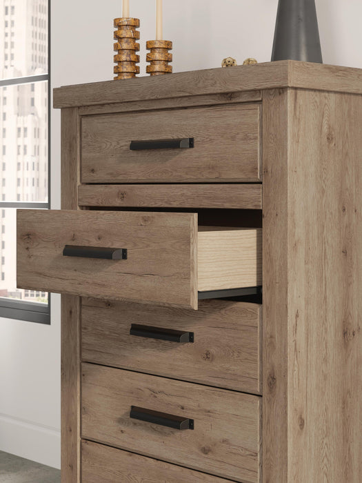Garistyn King Panel Storage Bed, Dresser, Mirror, Chest and Nightstand - alternate view 21