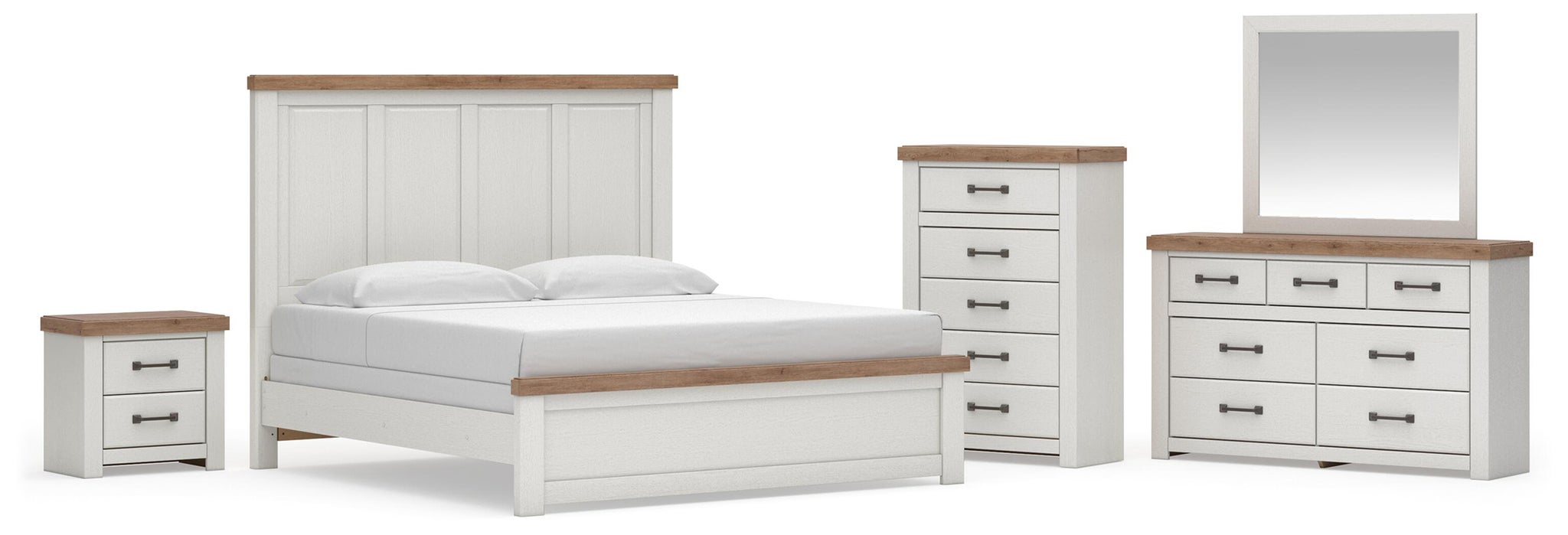 Savonport King Panel Bed, Dresser, Mirror, Chest and Nightstand - alternate view 2