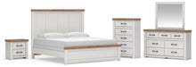 Savonport King Panel Bed, Dresser, Mirror, Chest and Nightstand - alternate view 2
