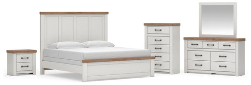 Savonport King Panel Bed, Dresser, Mirror, Chest and Nightstand - alternate view 2